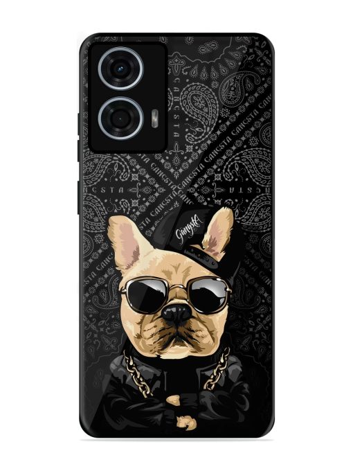 Gangsta Cool Sunmetales Dog Glossy Metal Phone Cover for Motorola Moto G24 Power