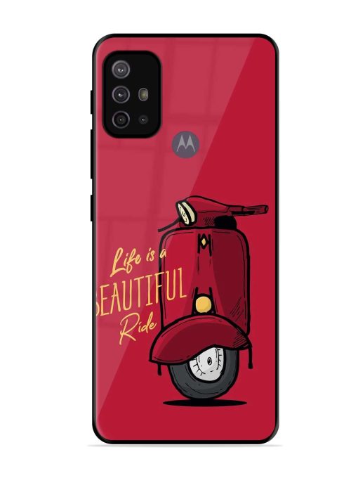 Life Is Beautiful Rides Glossy Metal Phone Cover for Motorola Moto G30