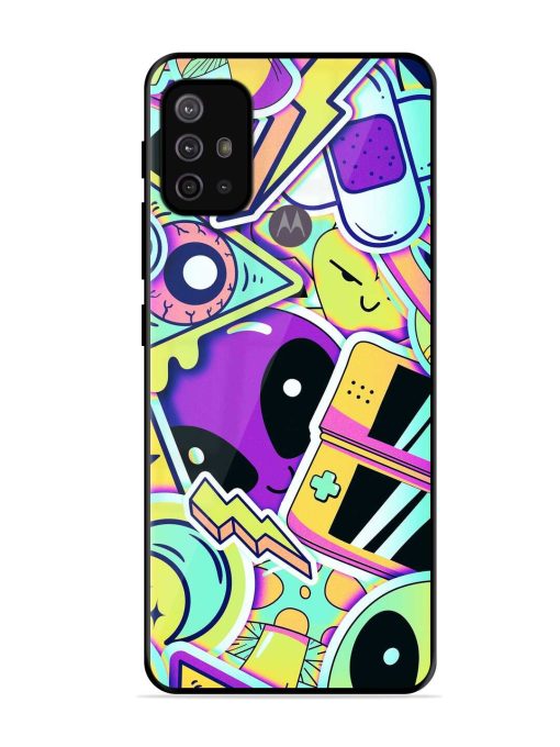 Scratch Art Glossy Metal Phone Cover for Motorola Moto G30