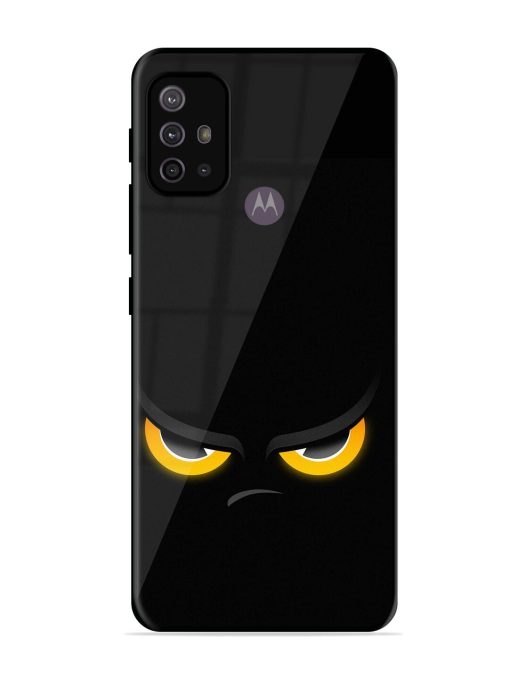 Scary Yellow Eye Glossy Metal TPU Phone Cover for Motorola Moto G30