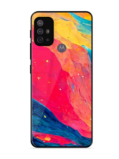 Starry Night Glossy Metal Phone Cover for Motorola Moto G30