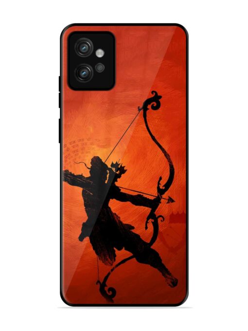 Illustration Lord Rama Glossy Metal Phone Cover for Motorola Moto G32 Zapvi