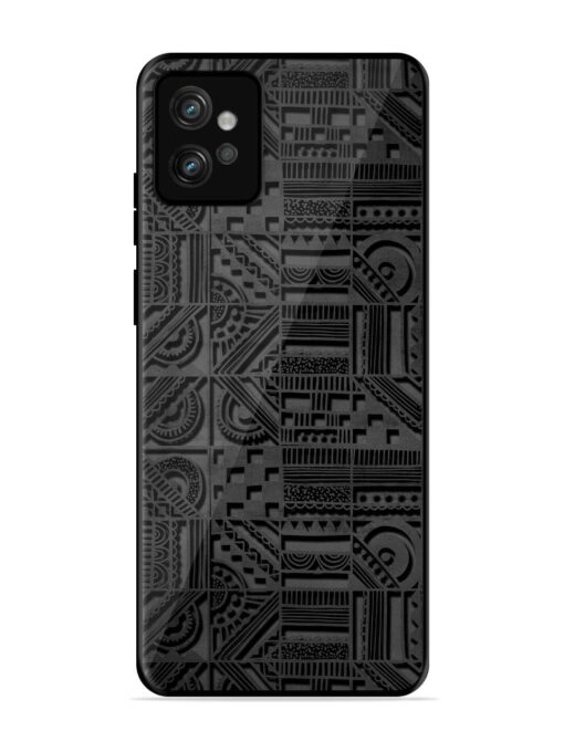 Seamless Pattern Glossy Metal Phone Cover for Motorola Moto G32