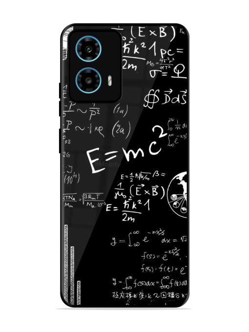 E=Mc2 Mass?Energy Equivalence Glossy Metal Phone Cover for Motorola Moto G34 (5G) Zapvi