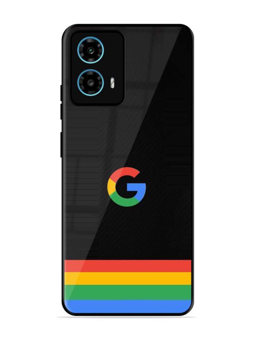 Google Logo Art Glossy Metal Phone Cover for Motorola Moto G34 (5G) Zapvi