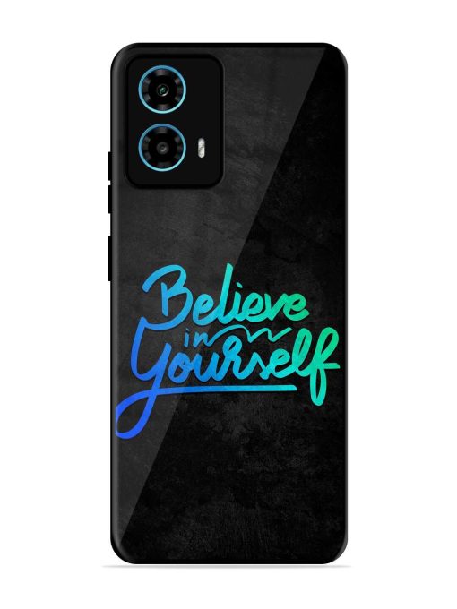 Believe In Yourself Glossy Metal Phone Cover for Motorola Moto G34 (5G) Zapvi