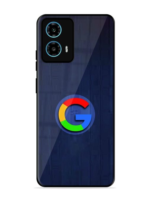 Google Logo Printed Glossy Metal TPU Phone Cover for Motorola Moto G34 (5G) Zapvi