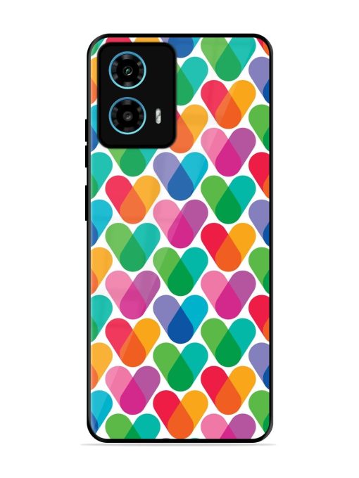 Overlapping Colors Colorful Glossy Metal TPU Phone Cover for Motorola Moto G34 (5G) Zapvi