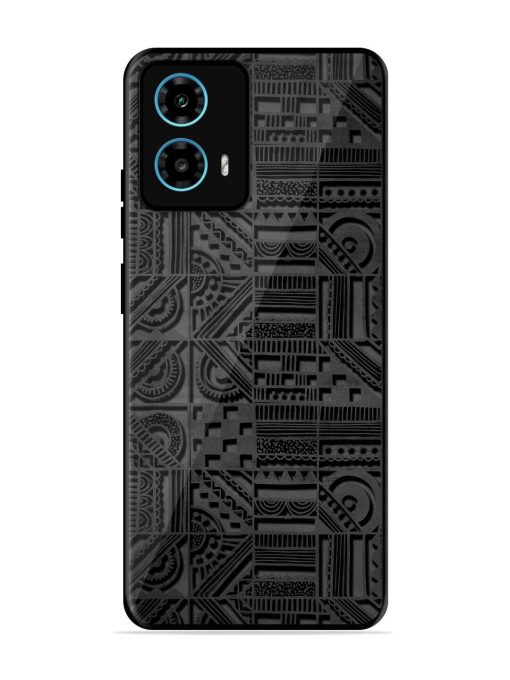Seamless Pattern Glossy Metal Phone Cover for Motorola Moto G34 (5G) Zapvi