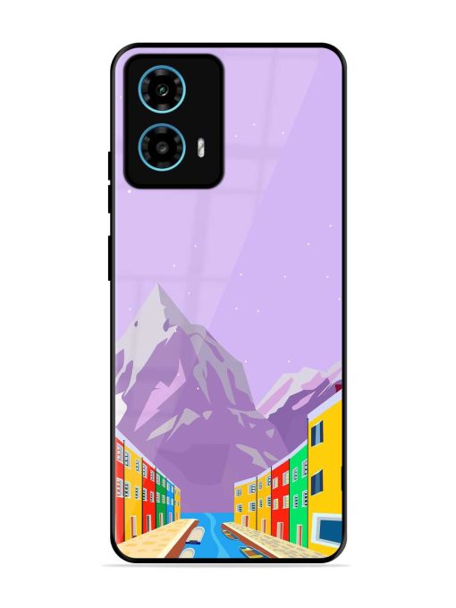 Venice City Illustration Glossy Metal Phone Cover for Motorola Moto G34 (5G) Zapvi
