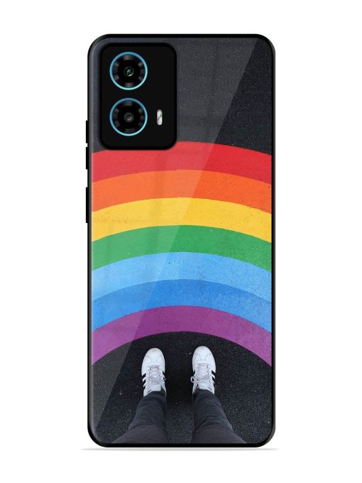 Legs Rainbow Glossy Metal TPU Phone Cover for Motorola Moto G34 (5G) Zapvi