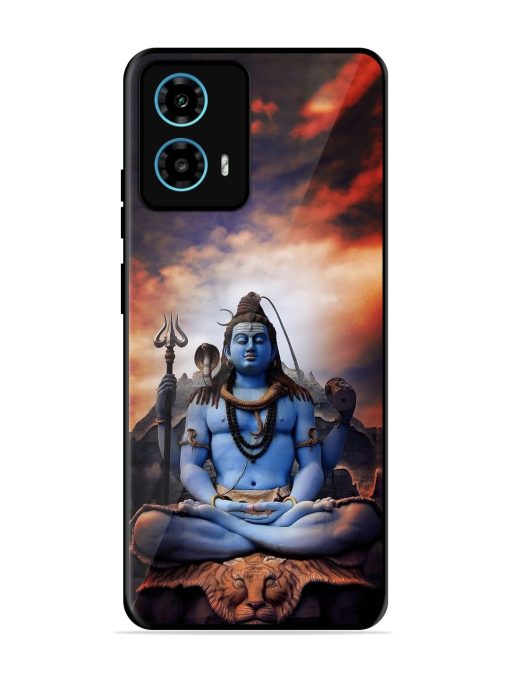 Jai Jai Shiv Glossy Metal Phone Cover for Motorola Moto G34 (5G) Zapvi