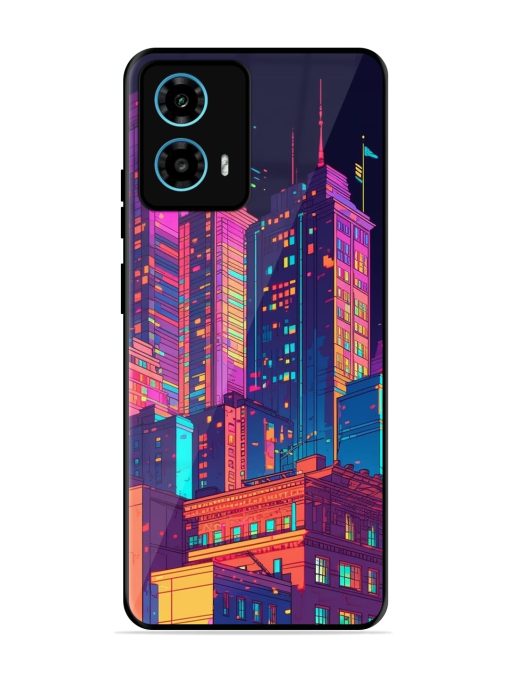 City View Glossy Metal Phone Cover for Motorola Moto G34 (5G)