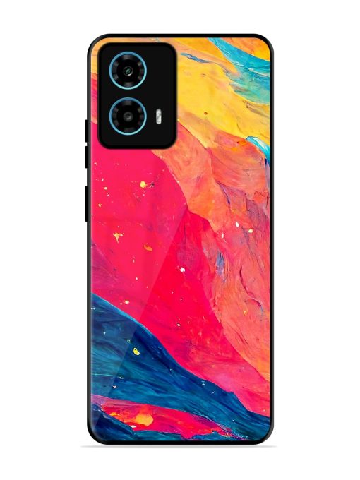 Starry Night Glossy Metal Phone Cover for Motorola Moto G34 (5G) Zapvi