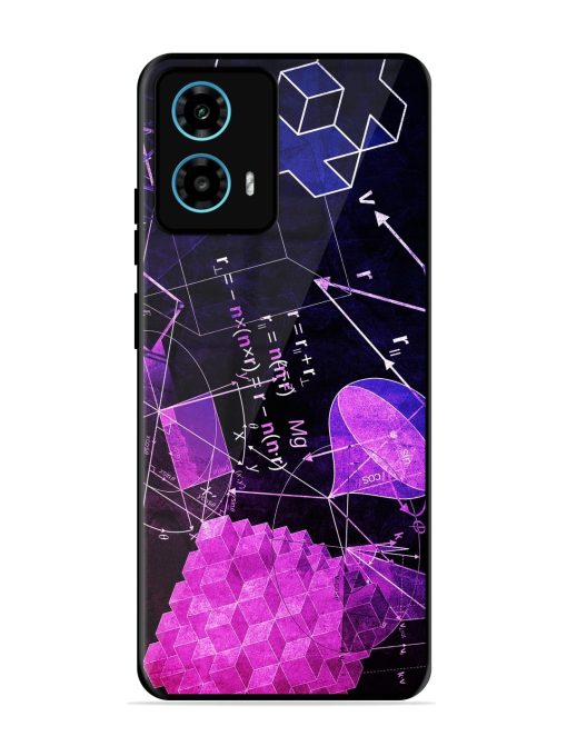 Math Physics Formula Art Glossy Metal Phone Cover for Motorola Moto G34 (5G) Zapvi