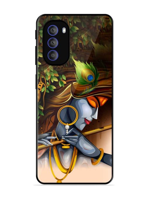 Krishna Glossy Metal Phone Cover for Motorola Moto G51 (5G) Zapvi