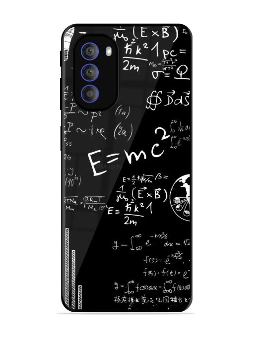 E=Mc2 Mass?Energy Equivalence Glossy Metal Phone Cover for Motorola Moto G51 (5G) Zapvi