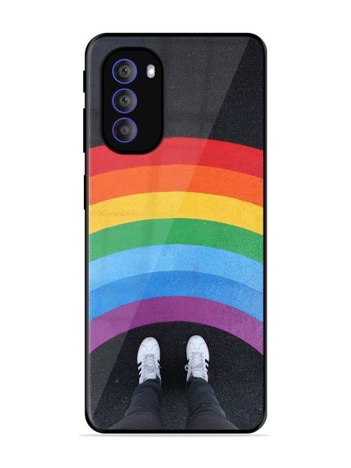 Legs Rainbow Glossy Metal TPU Phone Cover for Motorola Moto G51 (5G) Zapvi