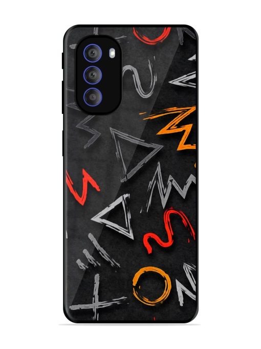 Grungy Graffiti Glossy Metal Phone Cover for Motorola Moto G51 (5G)