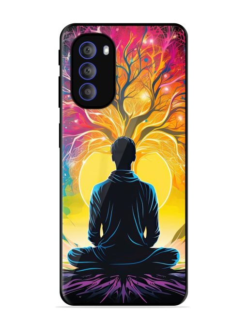 Mind Colourful Glossy Metal Phone Cover for Motorola Moto G51 (5G) Zapvi