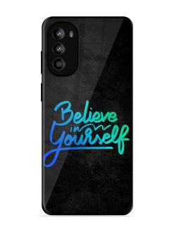 Believe In Yourself Glossy Metal Phone Cover for Motorola Moto G52