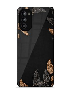 Foliage Art Glossy Metal Phone Cover for Motorola Moto G52
