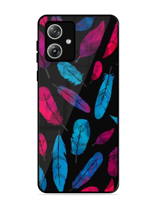 Feather Art Glossy Metal Phone Cover for Motorola Moto G64 (5G) Zapvi