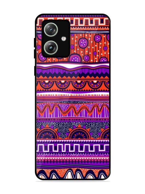 Ethnic Seamless Pattern Glossy Metal TPU Phone Cover for Motorola Moto G64 (5G)