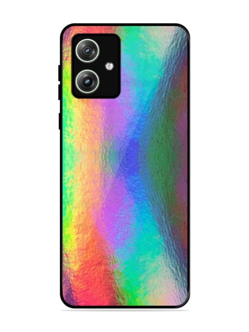 Colorful Holographic Background Glossy Metal TPU Phone Cover for Motorola Moto G64 (5G) Zapvi