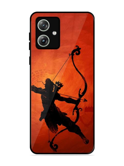 Illustration Lord Rama Glossy Metal Phone Cover for Motorola Moto G64 (5G)