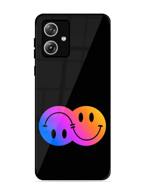 Gradient Smile Art Glossy Metal TPU Phone Cover for Motorola Moto G64 (5G) Zapvi