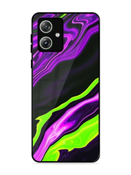 Bright Fluid Violet Glossy Metal Phone Cover for Motorola Moto G64 (5G) Zapvi