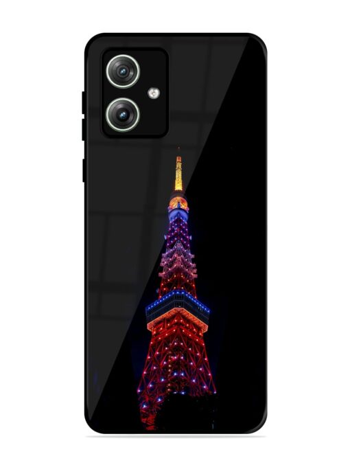 Eiffel Tower Night View Glossy Metal Phone Cover for Motorola Moto G64 (5G) Zapvi