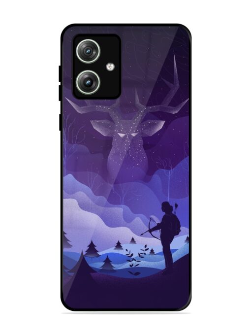 Deer Forest River Glossy Metal Phone Cover for Motorola Moto G64 (5G) Zapvi