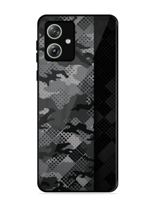 Dark Camouflage Glossy Metal Phone Cover for Motorola Moto G64 (5G)