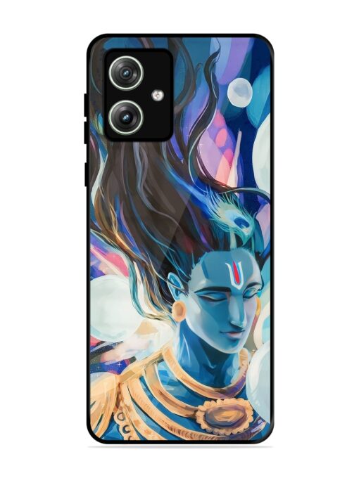 Bhagwan Sri Krishna Glossy Metal Phone Cover for Motorola Moto G64 (5G) Zapvi