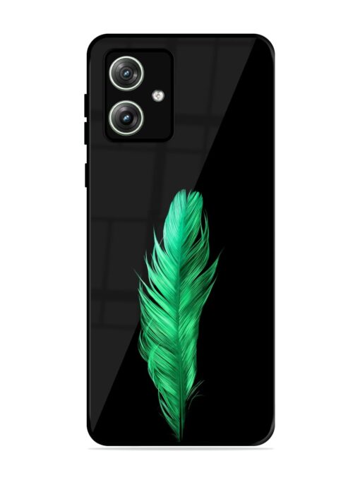 Feather Texture Glossy Metal Phone Cover for Motorola Moto G64 (5G)