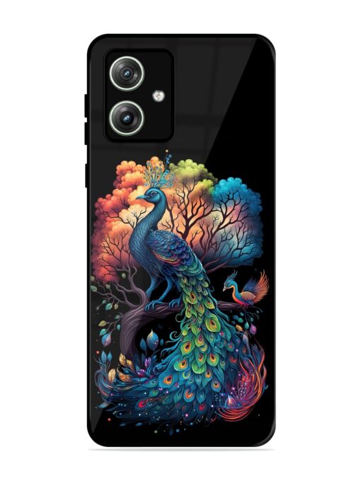 Peacock Tree Art Glossy Metal Phone Cover for Motorola Moto G64 (5G) Zapvi