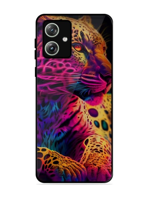 Leopard Art Glossy Metal Phone Cover for Motorola Moto G64 (5G) Zapvi