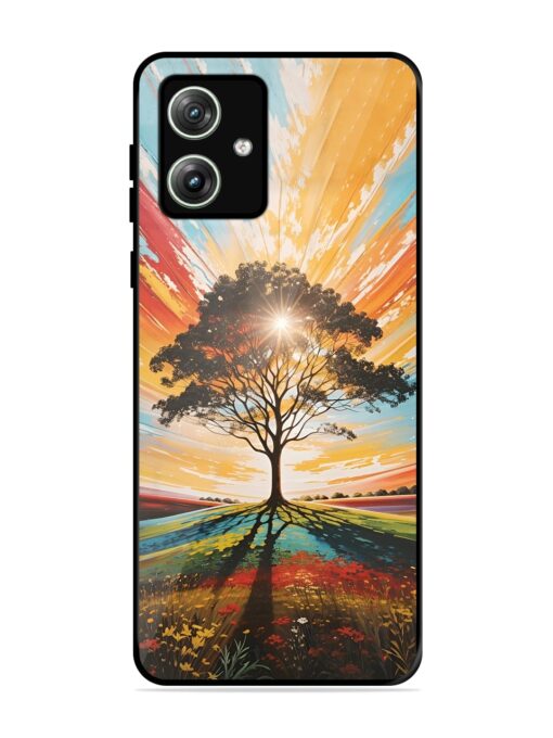 Abstract Tree Colorful Art Glossy Metal Phone Cover for Motorola Moto G64 (5G) Zapvi