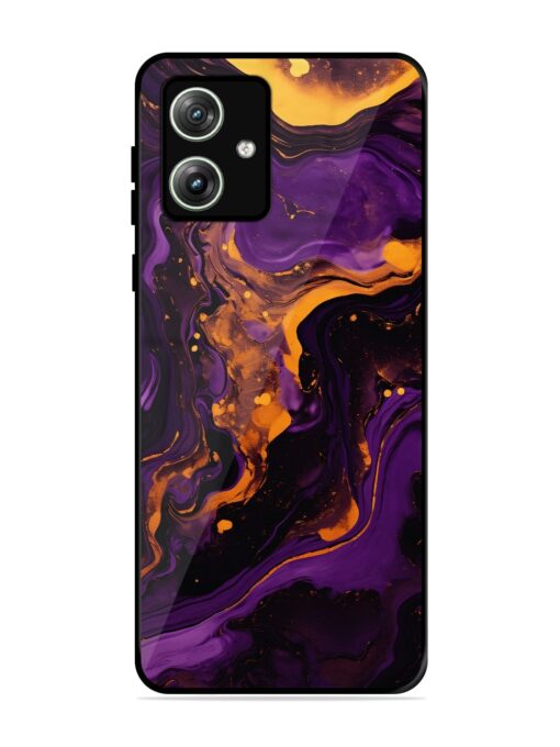 Painting Of A Purple Glossy Metal Phone Cover for Motorola Moto G64 (5G) Zapvi