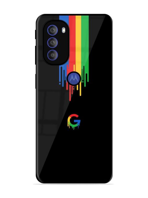 Google Logo Glossy Metal Phone Cover for Motorola Moto G71 (5G) Zapvi