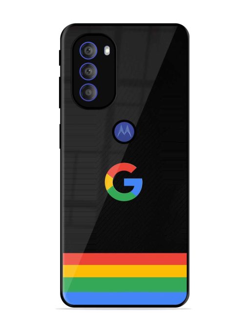 Google Logo Art Glossy Metal Phone Cover for Motorola Moto G71 (5G) Zapvi