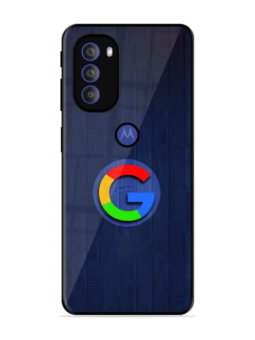 Google Logo Printed Glossy Metal TPU Phone Cover for Motorola Moto G71 (5G)