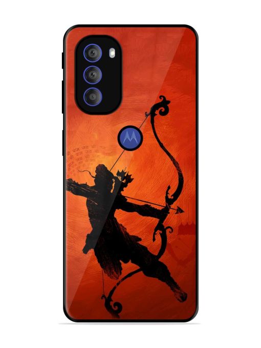 Illustration Lord Rama Glossy Metal Phone Cover for Motorola Moto G71 (5G)