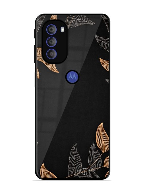 Foliage Art Glossy Metal Phone Cover for Motorola Moto G71 (5G)