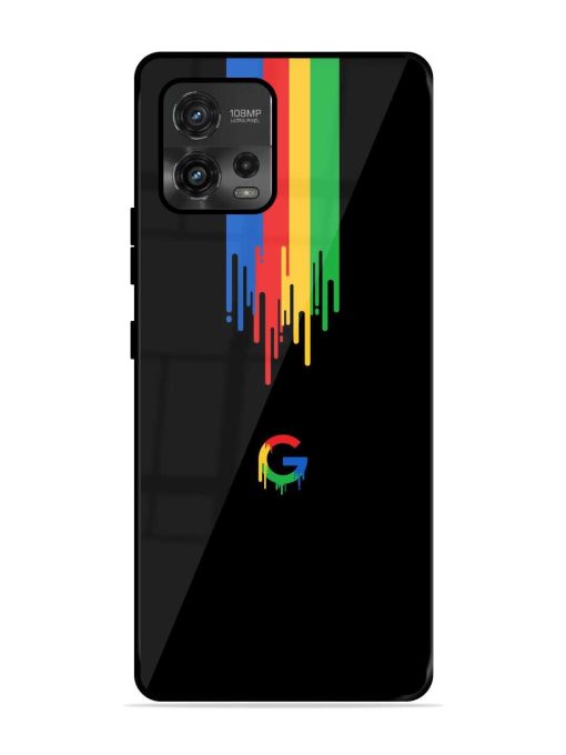 Google Logo Glossy Metal Phone Cover for Motorola Moto G72