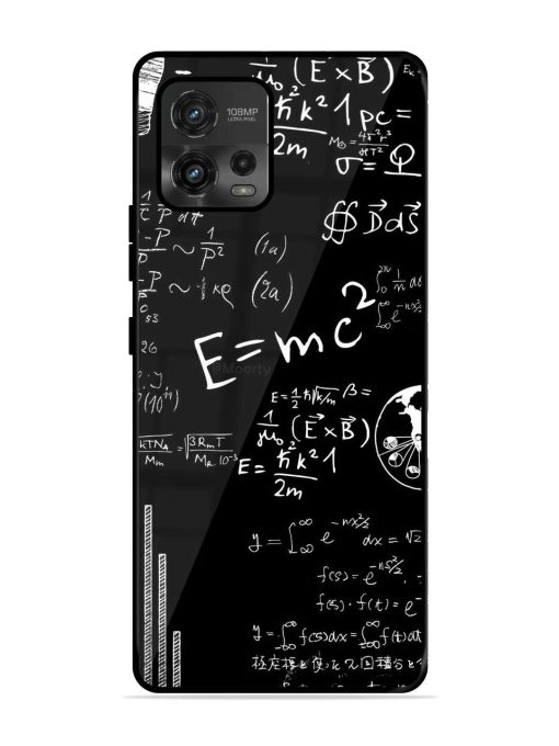 E=Mc2 Mass?Energy Equivalence Glossy Metal Phone Cover for Motorola Moto G72