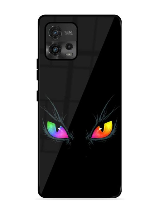 Cat Eyes Glossy Metal Phone Cover for Motorola Moto G72