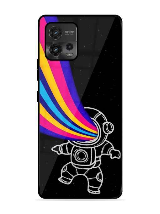 Astronaut Glossy Metal TPU Phone Cover for Motorola Moto G72 Zapvi